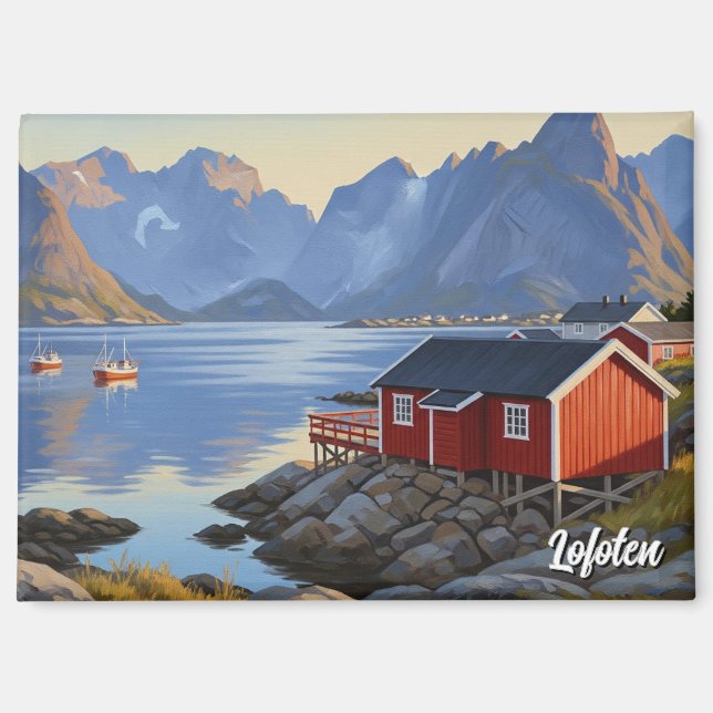 Aimant Voyage à Lofoten en Norvège (Recto)