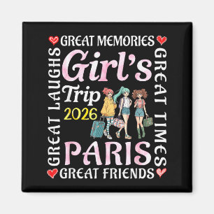 Aimant Voyage à Paris 2026 entre filles, super vacances e