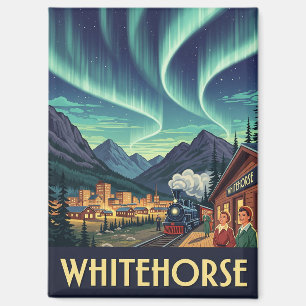 Aimant Voyage à Whitehorse Yukon Canada Antique