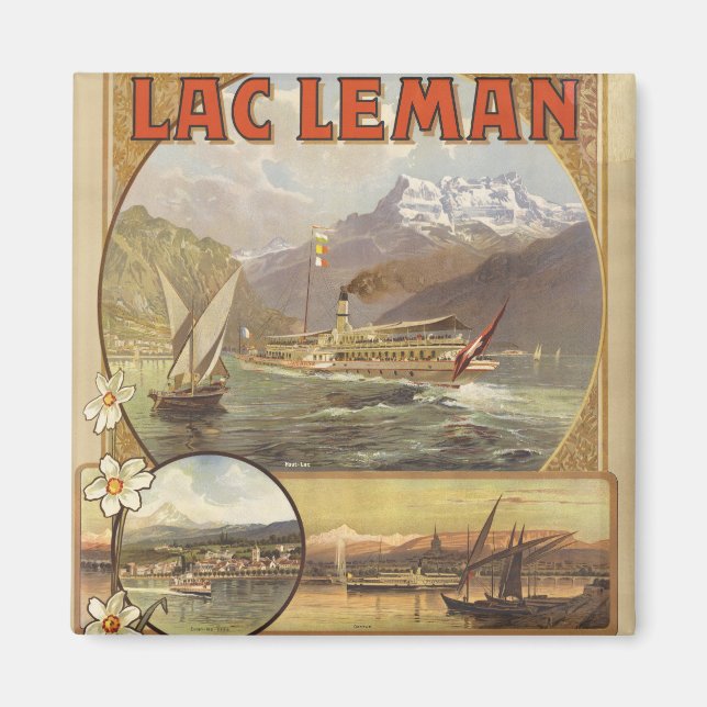 Aimant Voyage au Lac Léman (Devant)