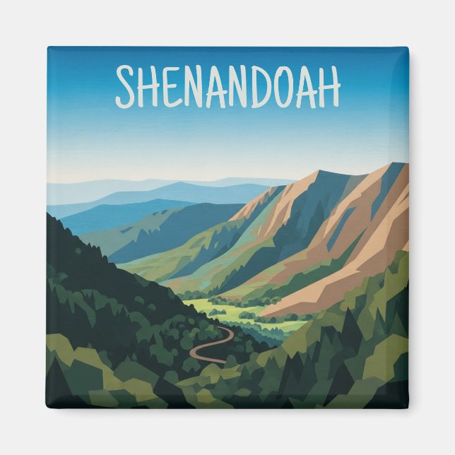 Aimant Voyage au Parc national de Shenandoah (Devant)
