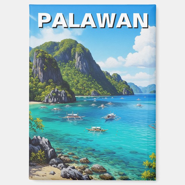Aimant Voyage aux Philippines à Palawan (Recto)