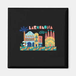 Aimant Voyage Barcelone Espagne Europe Espagne Famille es