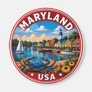 Aimant Voyage dans le Maryland, État de l'ancienne ligne