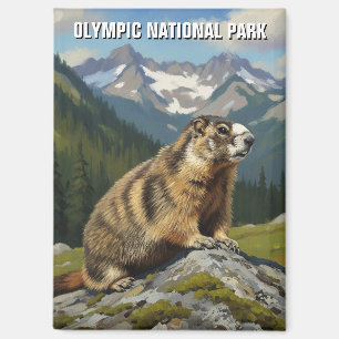 Aimant Voyage dans le parc national olympique de Washingt