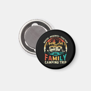 Aimant Voyage de camping en famille créant des souvenirs