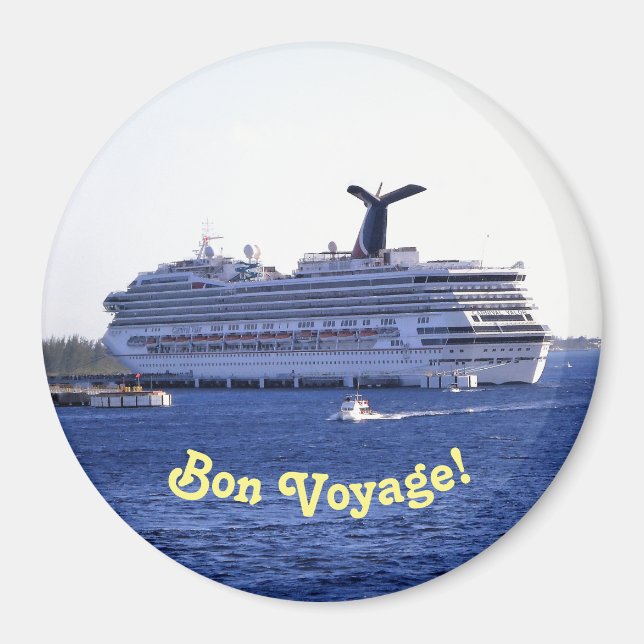 Aimant Voyage de croisière de Cozumel Bon Voyage (Devant)