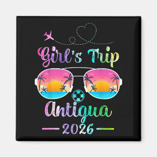 Aimant Voyage de femmes à Antigua Beach 2026 Vibrations e
