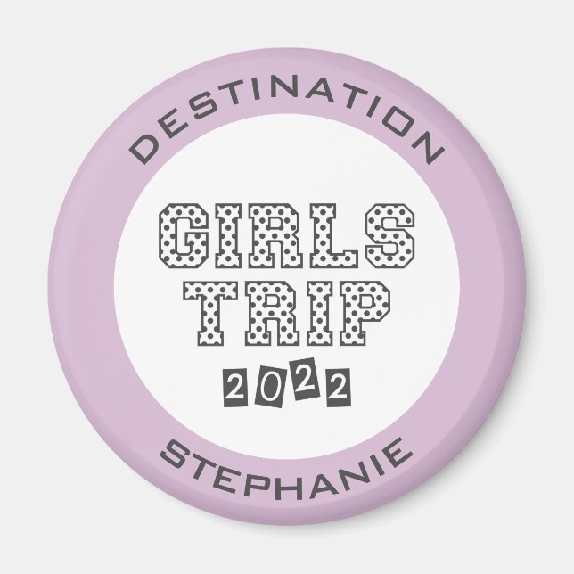 Aimant Voyage de filles 2022 Vacances de fin de semaine p (Devant)