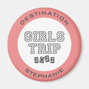 Aimant Voyage de filles 2022 Week-end de vacances personn
