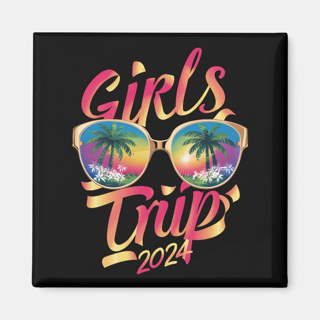 Aimant Voyage de filles 2024 Week-end Vacances d'été à la (Devant)