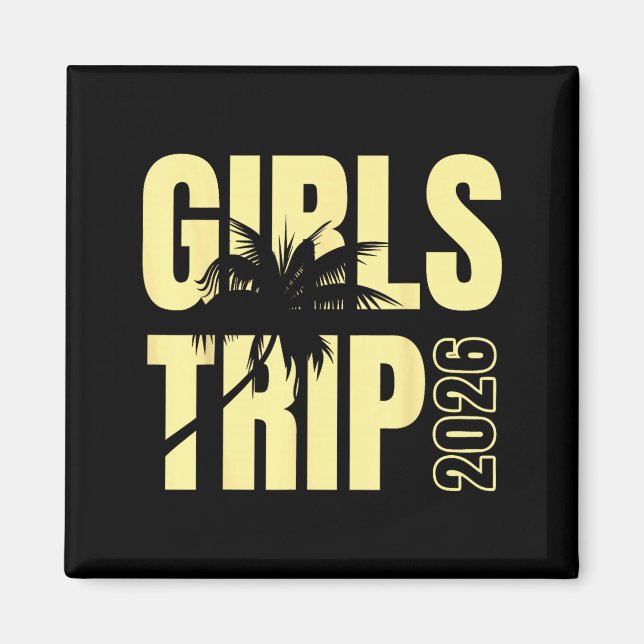 Aimant Voyage de filles 2026 Week-end de vacances Corresp (Devant)