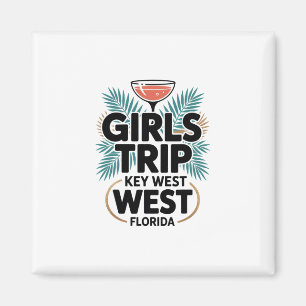 Aimant Voyage de filles à Key West Femmes Meilleures amie