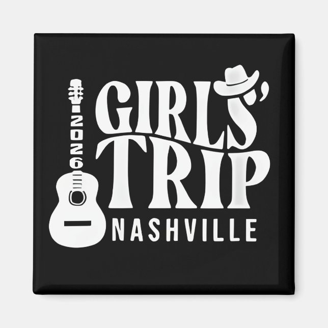 Aimant Voyage de filles à Nashville 2026 (Devant)