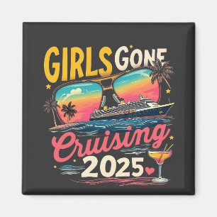 Aimant Voyage de filles de croisière 2025 Voyage de fille