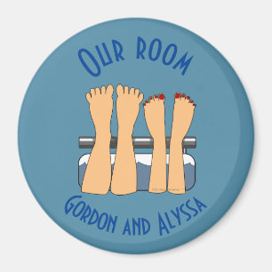 Aimant Voyage drôle Pieds de croisière bateau Stateroom P