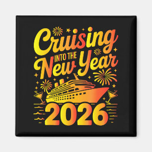 Aimant Voyage en croisière du Nouvel An 2026 Croisière de