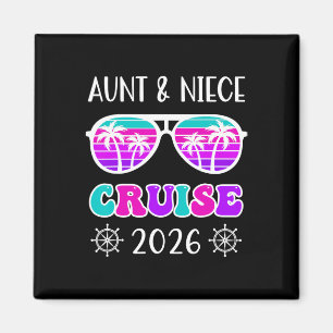 Aimant Voyage en croisière Tante Nièce 2026 Vacances d'ét