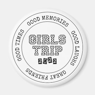 Aimant Voyage Filles 2022 Filles Week-end de vacances Get