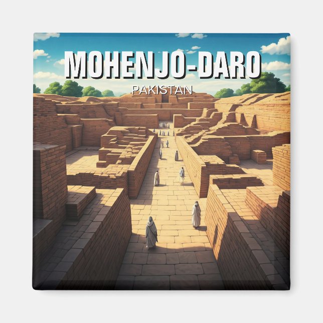 Aimant Voyage Mohenjo-Daro Pakistan (Devant)