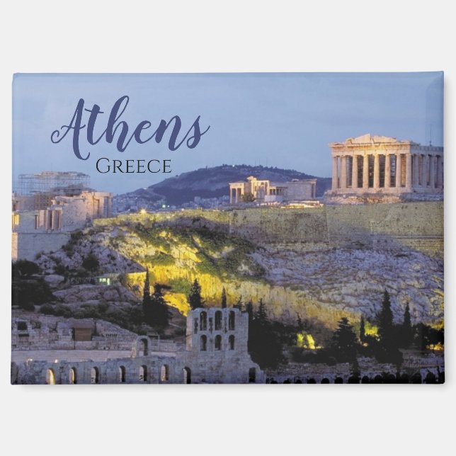 Aimant Voyage Scénique Athènes Grèce (Recto)