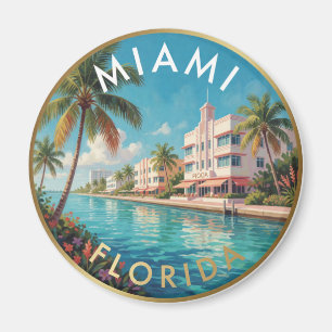 Aimant Voyage sur la côte tropicale de Miami Floride