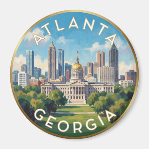 Aimant Voyage sur la ligne d'horizon d'Atlanta Géorgie