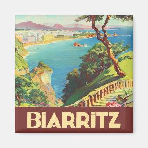 Aimant Voyage vintage Biarritz France