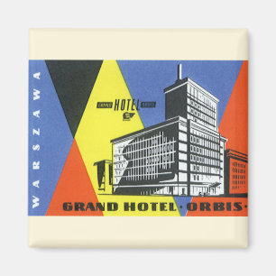 Aimant Voyage Vintage Europe, Varsovie (Warszawa), Pologn