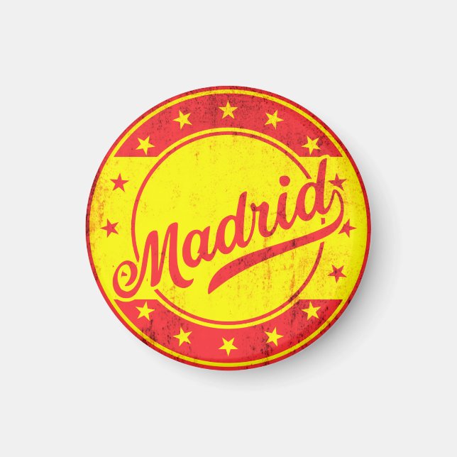 Aimant Voyageur mondial - Madrid, Espagne (Devant)