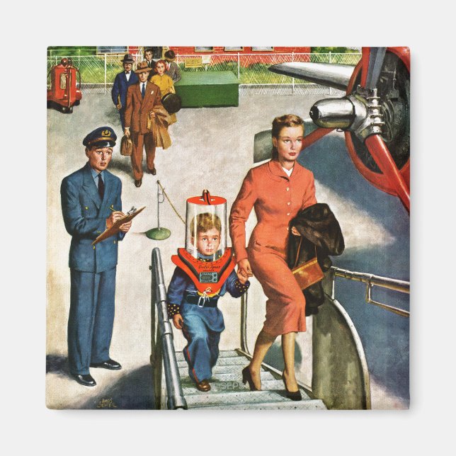 Aimant Voyageur spatial (Devant)