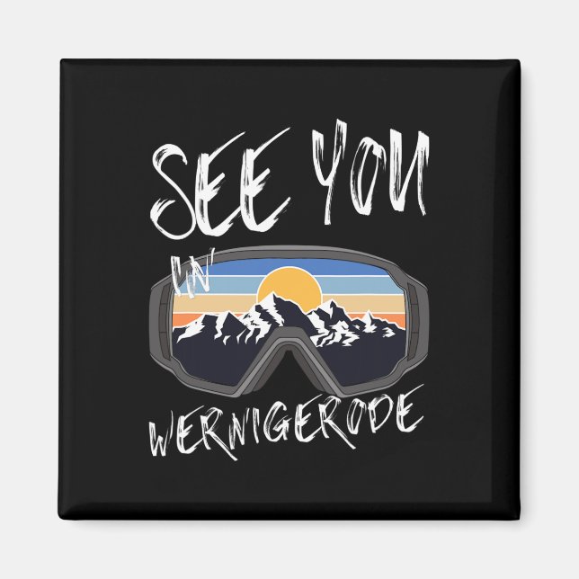 Aimant Voyez-Vous À Wernigerode Allemagne Vacances Ski Go (Devant)