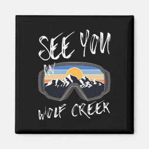 Aimant Voyez-Vous À Wolf Creek Usa Vacation Ski Goggings 