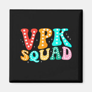 Aimant VPK Squad Drôle Retour À L'école Enseignants Élève