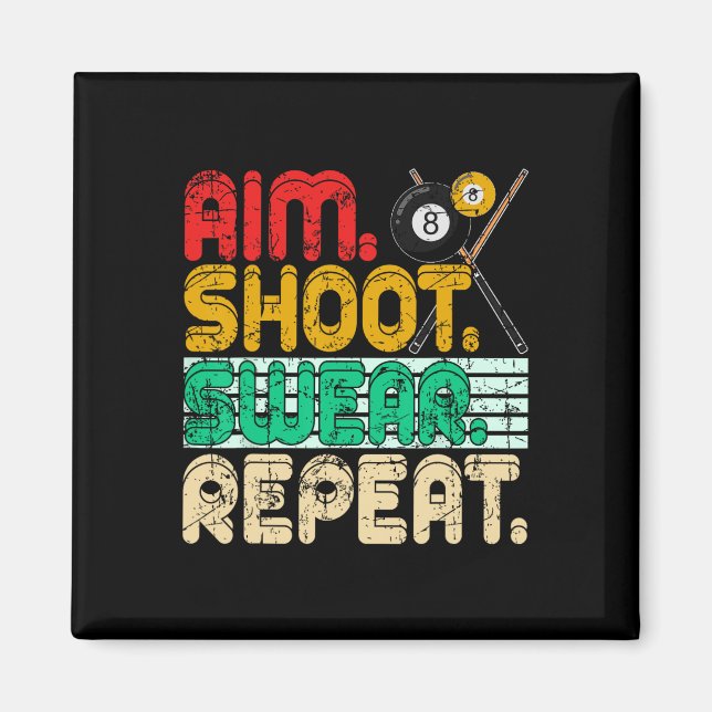 Aimant Vraie de tir de but Répéter Rétro Snooker Cadeau B (Devant)