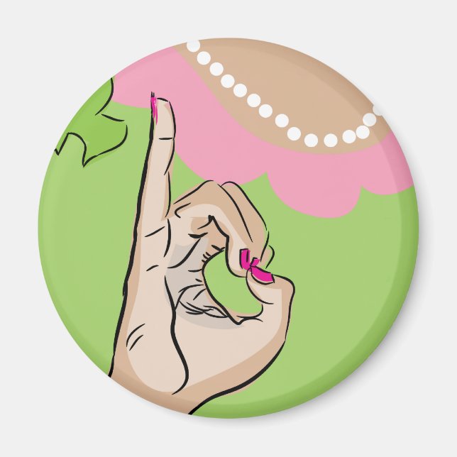 Aimant Vraie Jolie Sororité Fun (Devant)