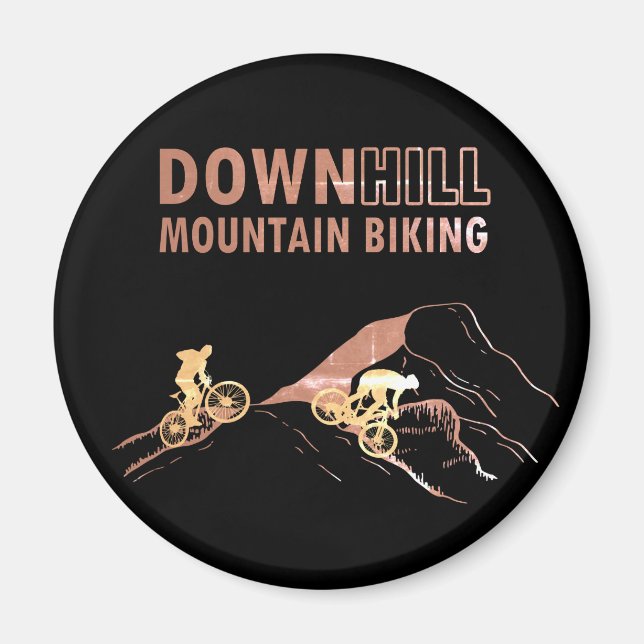 Aimant VTT Downhill Vélos de Montagne (Devant)