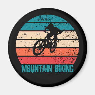 Aimant VTT Downhill Vintage Vélo de Montagne