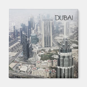 Aimant Vue aérienne d'architecture de ville de Dubaï