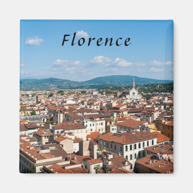 Aimant Vue aérienne de Florence (Devant)