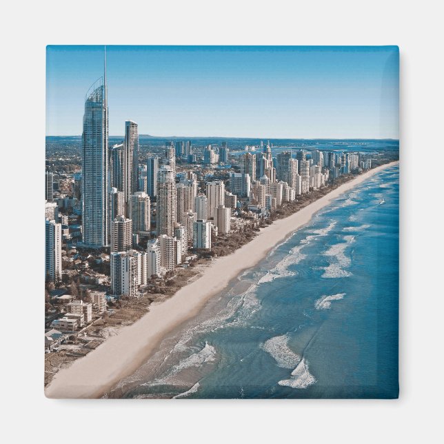 Aimant Vue aérienne de Gold Coast Australie (Devant)