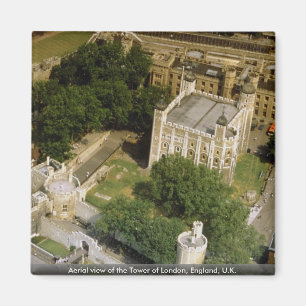Aimant Vue aérienne de la tour de Londres, Angleterre,