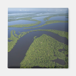 Aimant Vue aérienne de l'archipel d'Anavilhanas, inondé