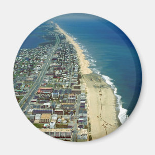 Aimant Vue aérienne de ville le Maryland d'océan