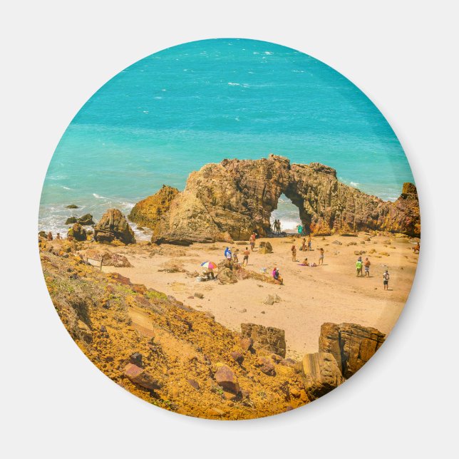 Aimant Vue aérienne Pedra Furada Jericoacoara Brésil (Devant)