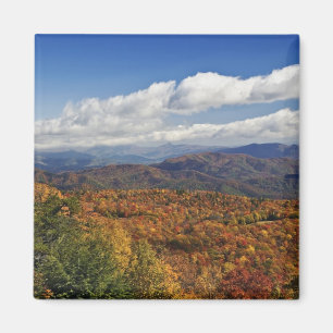 Aimant Vue automnale des montagnes du sud des Appalaches