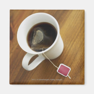 Aimant Vue courbe d'une tasse de thé