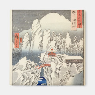 Aimant Vue de bâti Haruna dans la neige