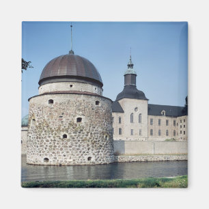 Aimant Vue de château de Vadstena, établie en 1545