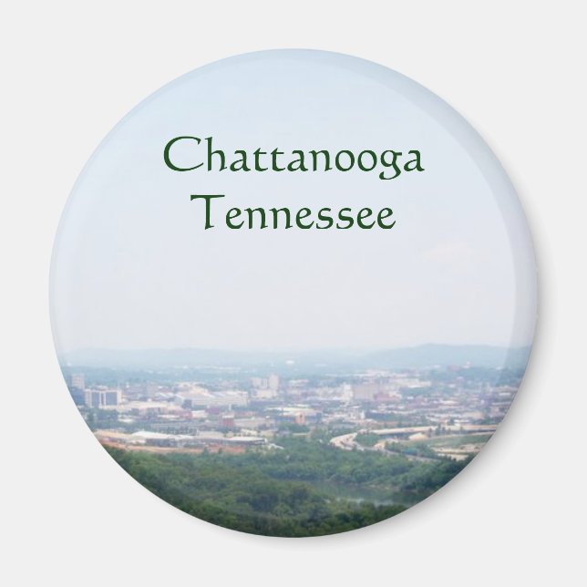 Aimant Vue de Chattanooga, TN (Devant)